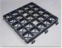 Rasterplatten zur Gehweg- und Flächenfixierung von Glas- und Steinkörnungen Rasterplatte